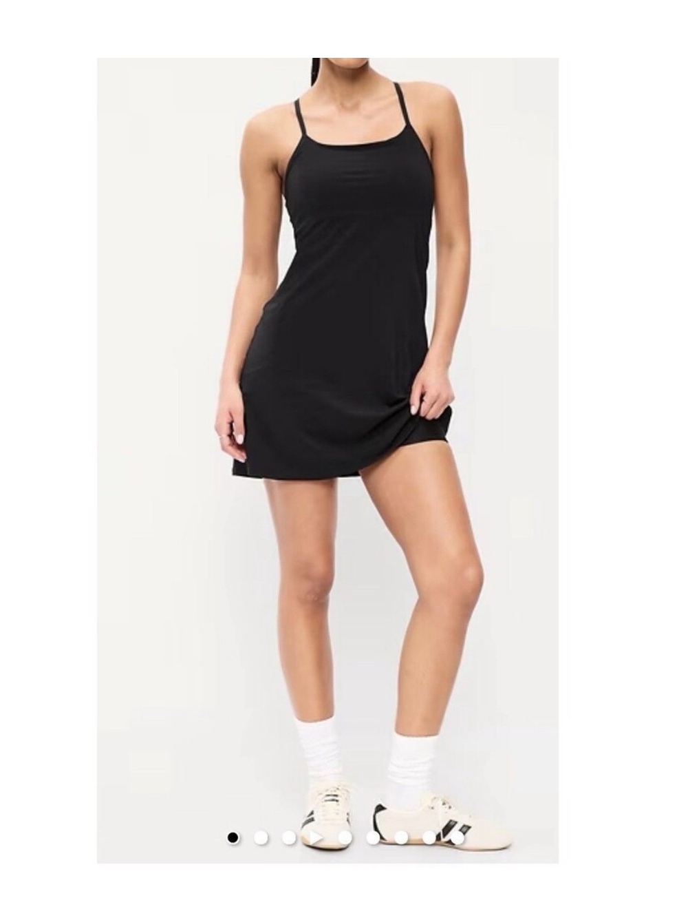 Old Navy Black Slip Chemise with Thin Straps